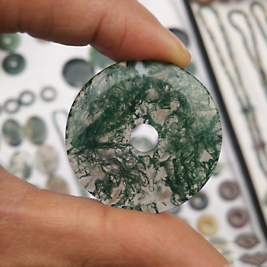 Moss Agate Disc